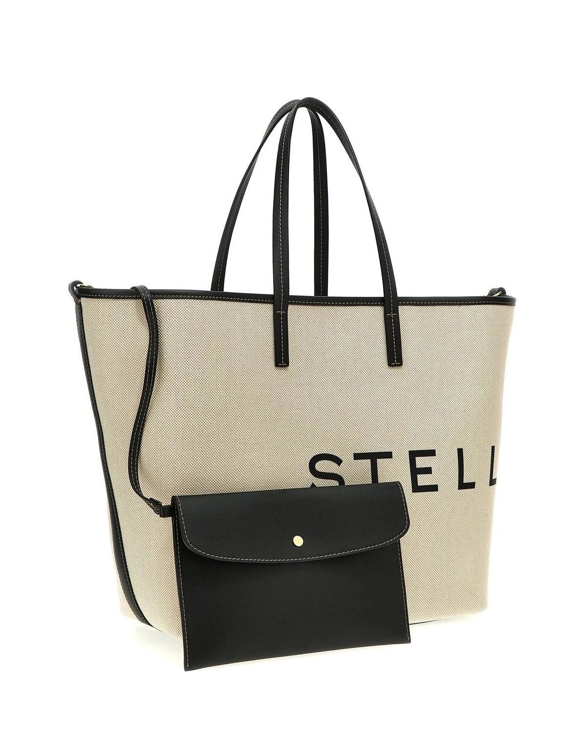 Stella McCartney Tote Bag in beige, Cotton — view 3