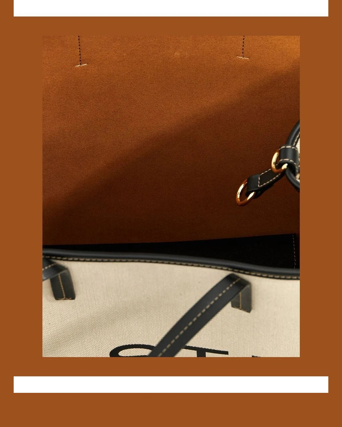Stella McCartney Tote Bag in beige, Cotton — view 4