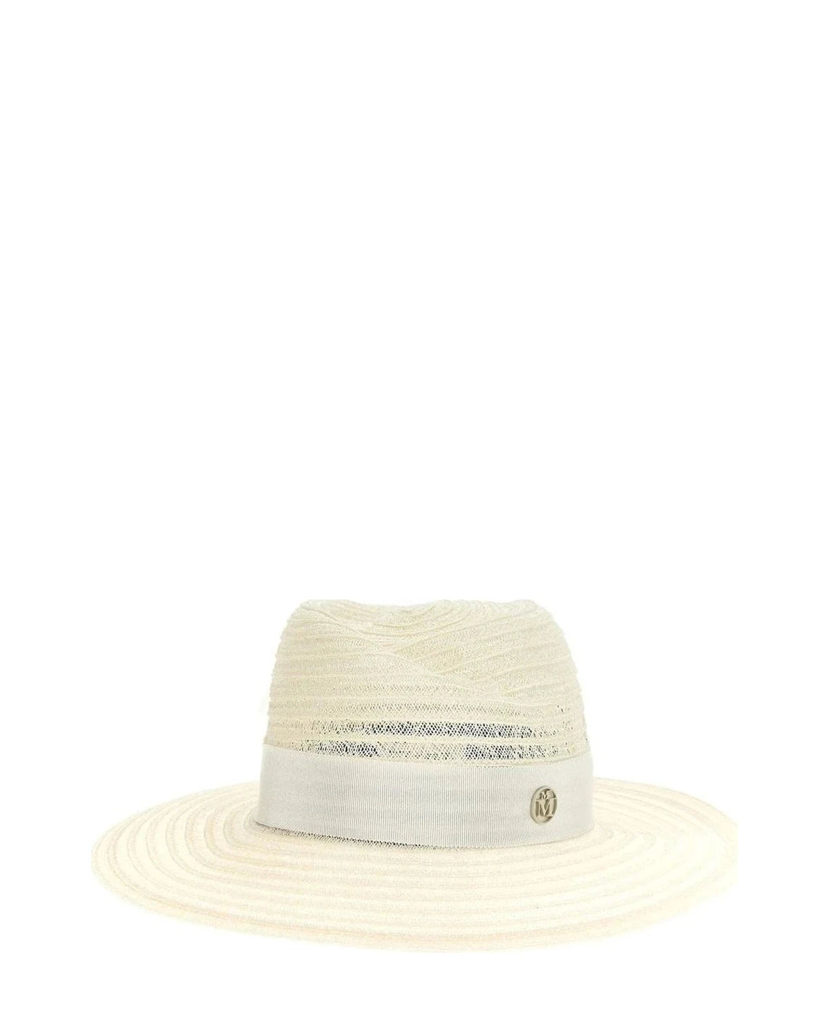 Maison Michel Panama Hat in white, Hemp
