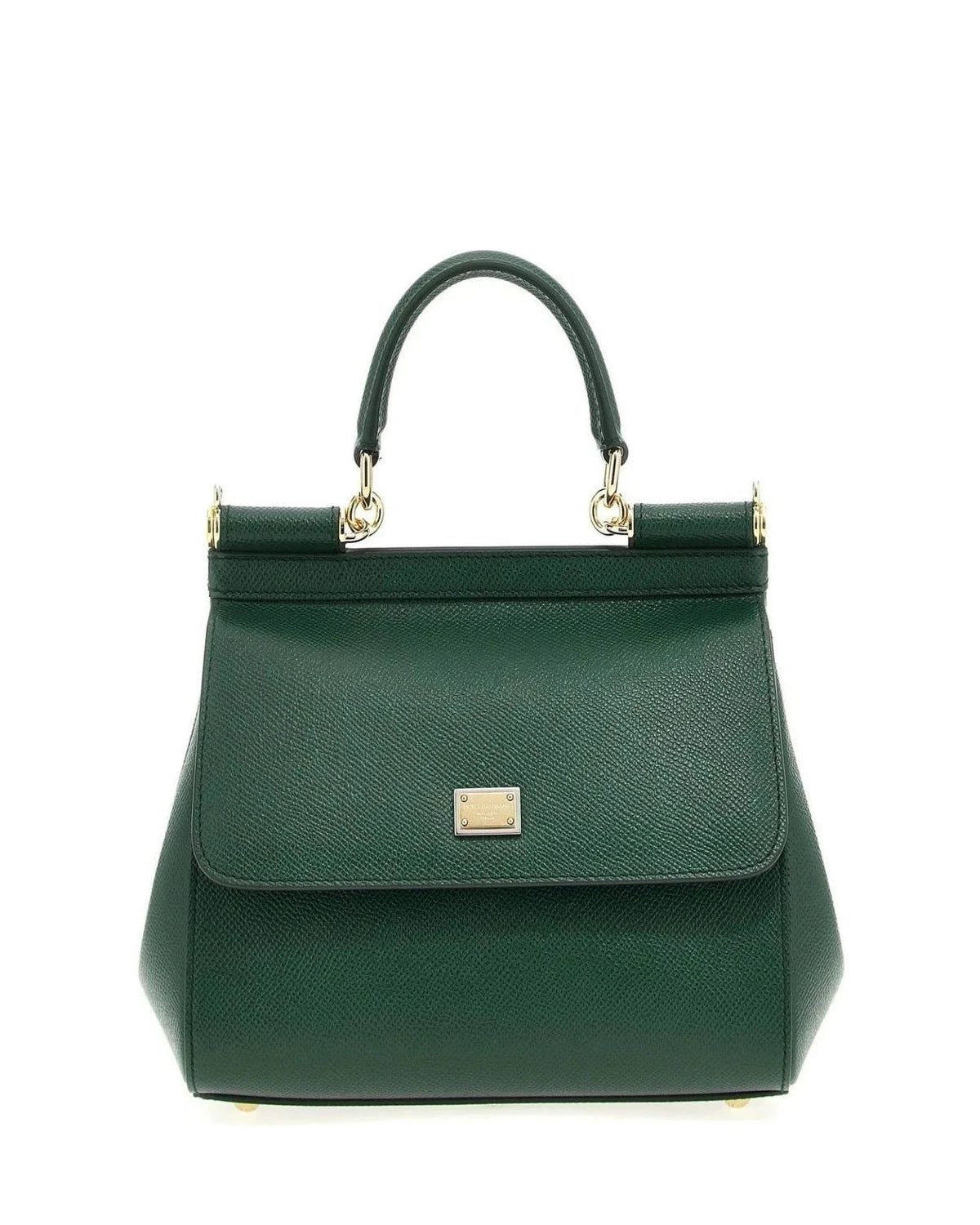 Dolce & Gabbana Satchel Bag in green, Calfskin Leather