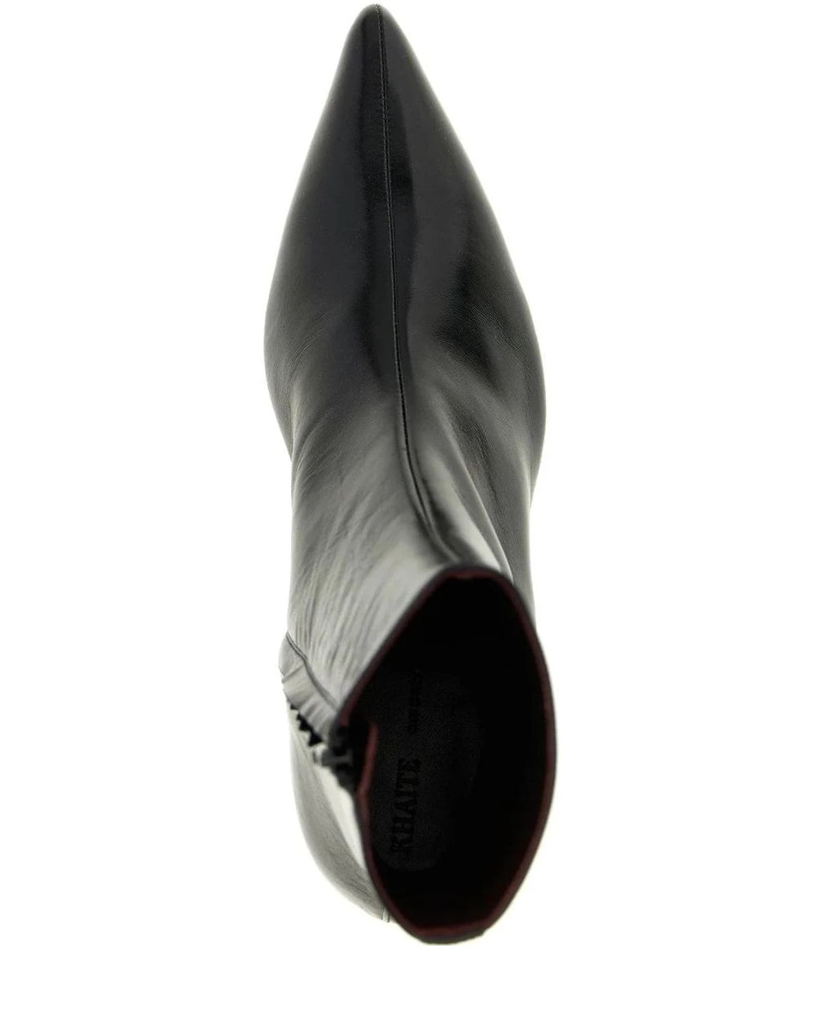 Khaite Black Ankle Boots