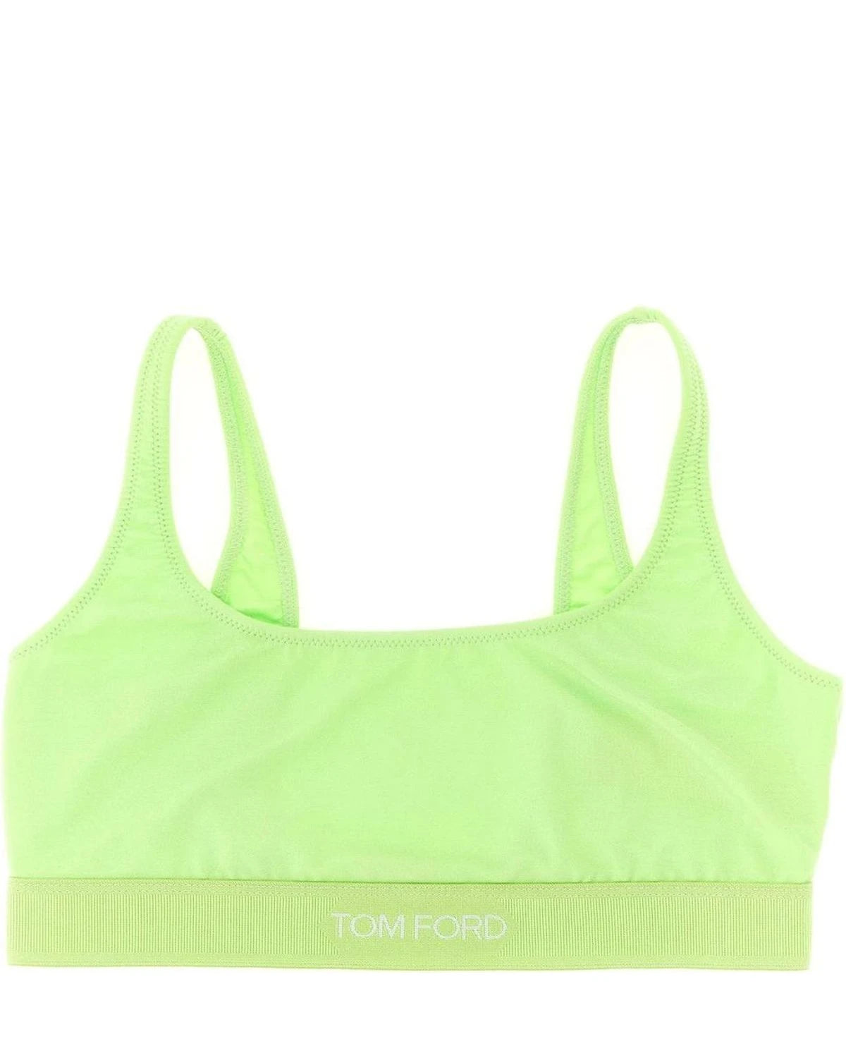 Tom Ford Sports Bra in green, Modal