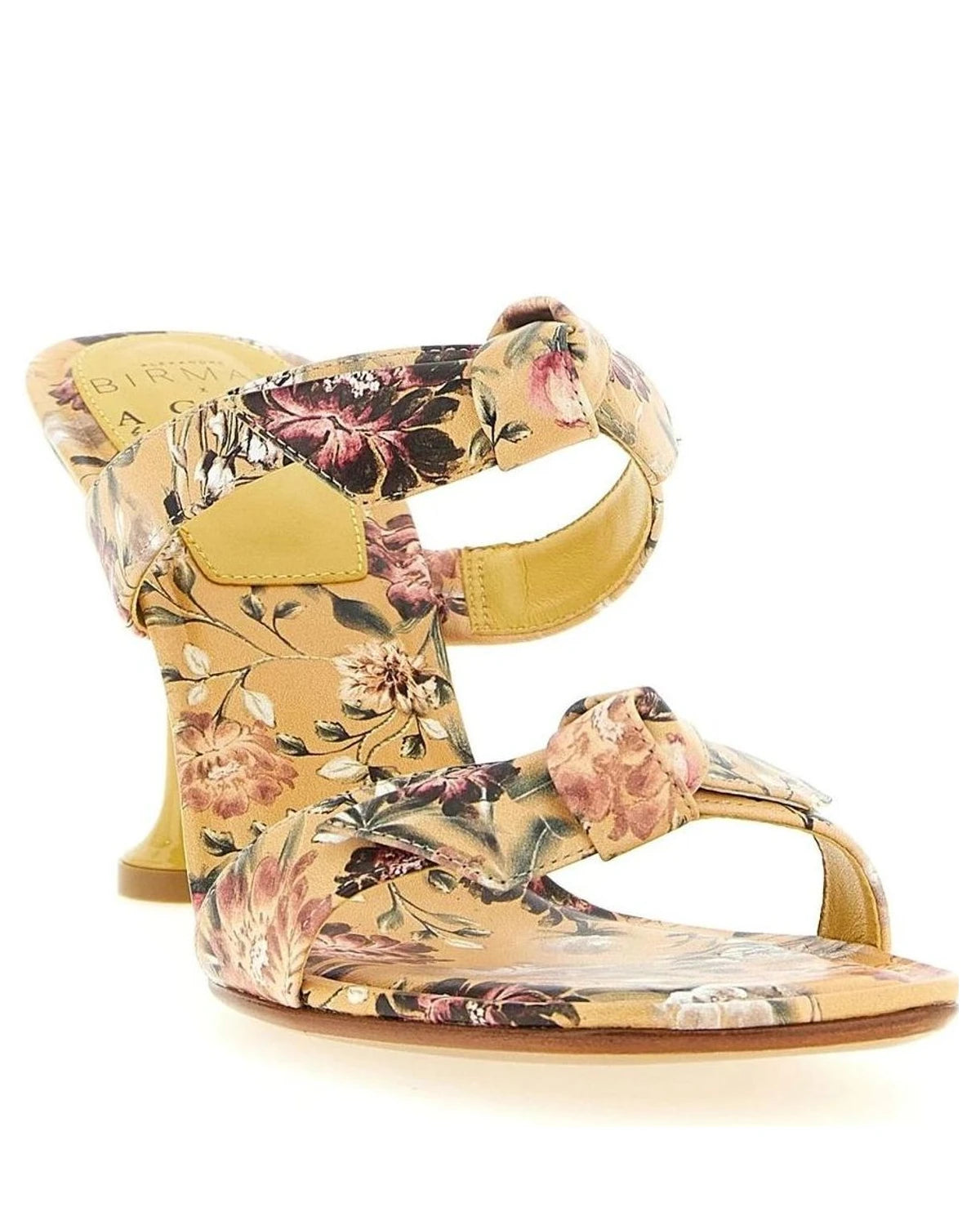 Alexandre Birman Cowhide Beige Stiletto Sandals