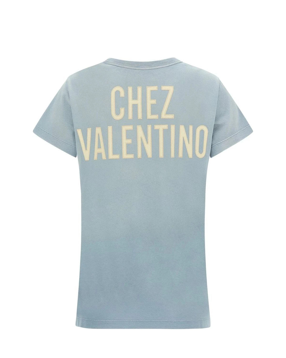 Valentino Garavani T-Shirt in blue, Cotton — view 2