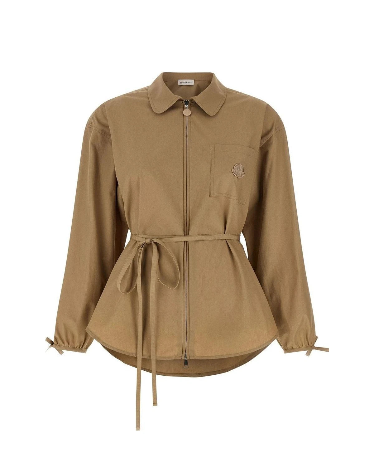 Moncler Bolero Jacket in beige, Cotton