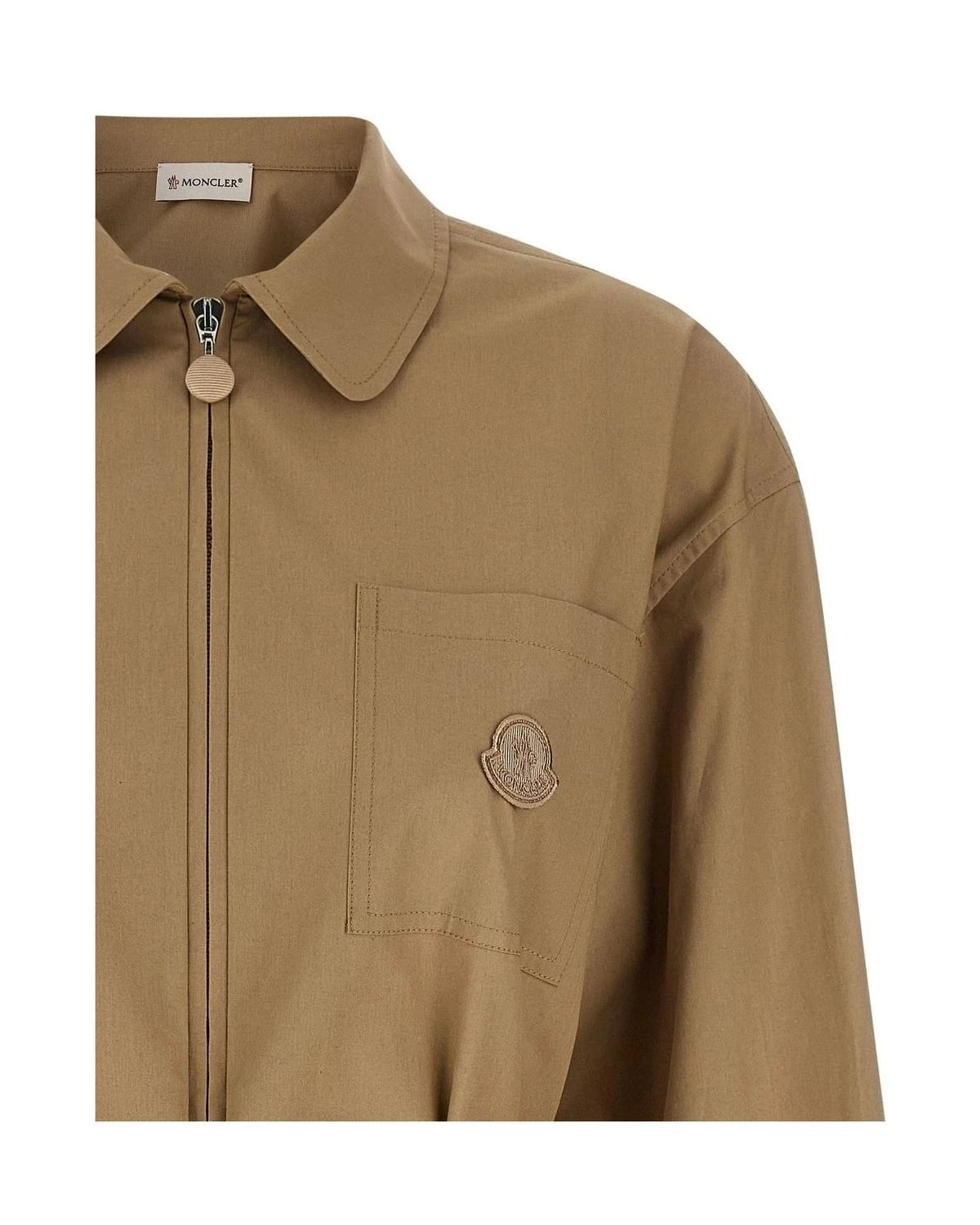 Moncler Bolero Jacket in beige, Cotton — view 3