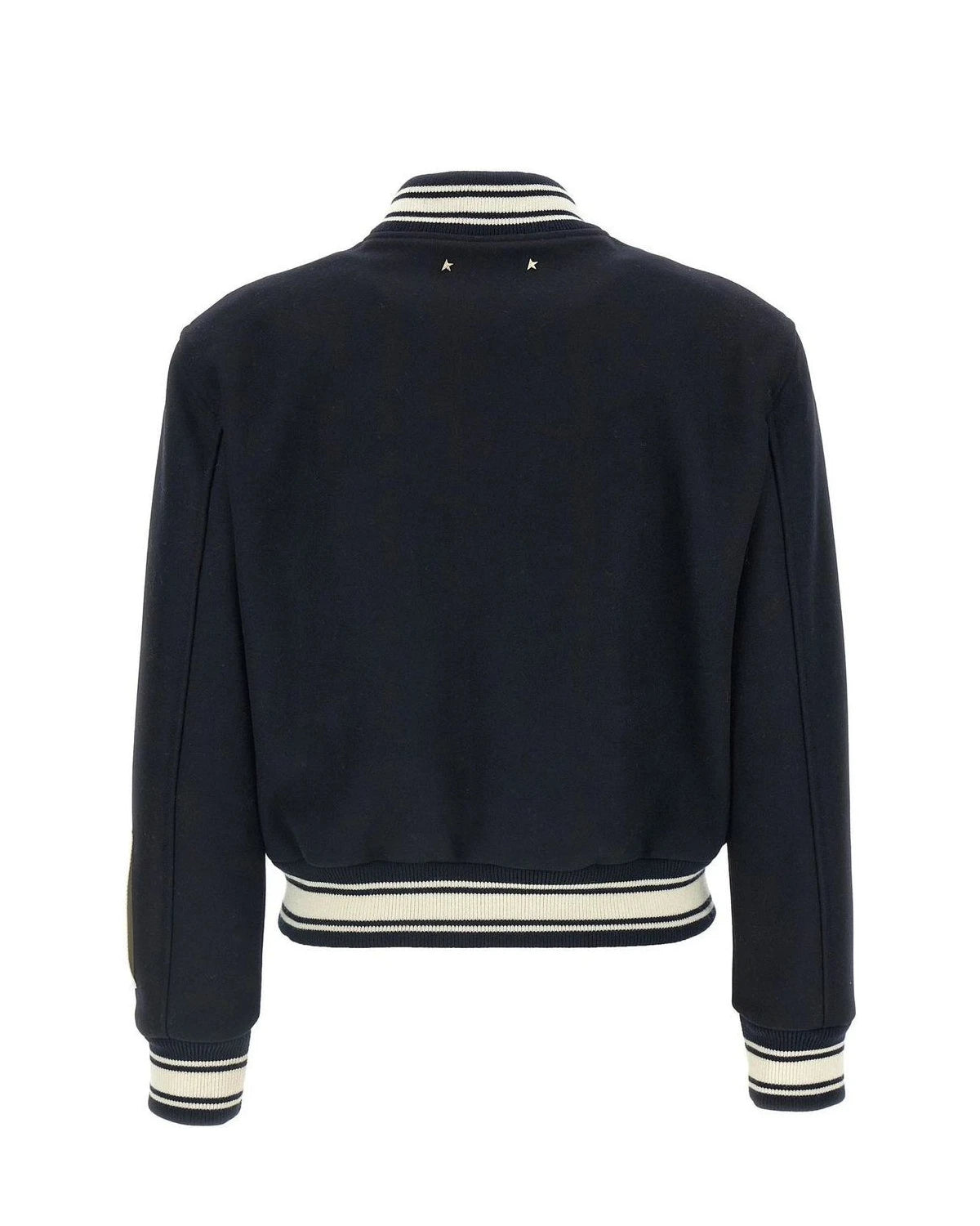 Golden Goose Varsity Jacket in blue, Virgin Wool — view 2