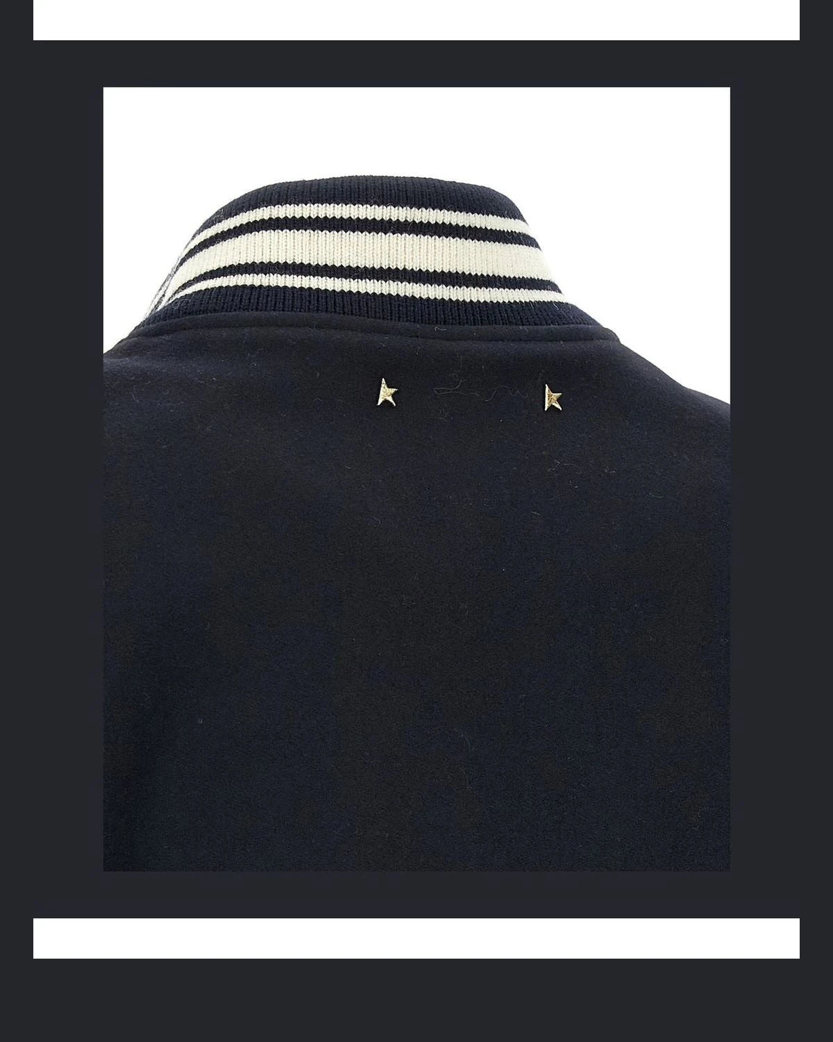 Golden Goose Varsity Jacket in blue, Virgin Wool — view 5