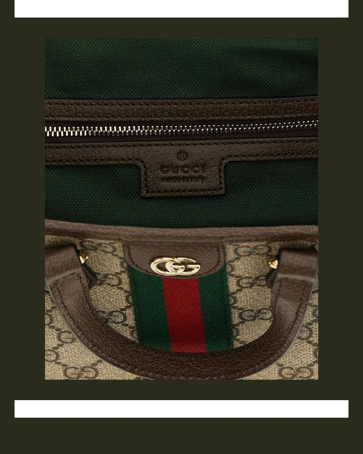Gucci Satchel Bag in multicolor, Polyurethane — view 4