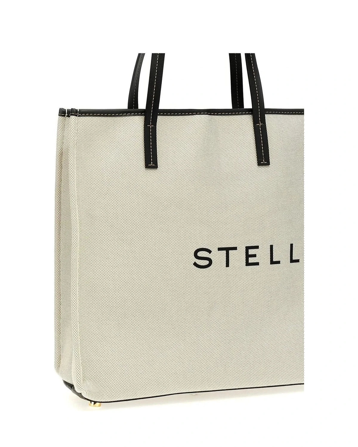 Stella McCartney Tote Bag in beige, Cotton — view 3