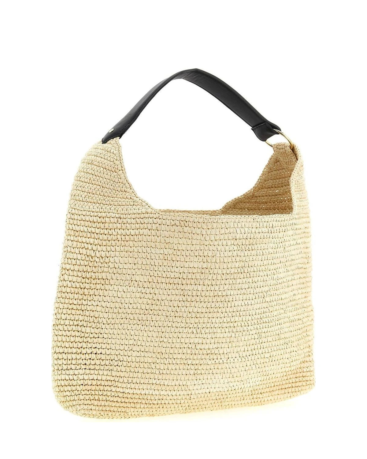 Maison Michel Shoulder Bag in beige, Raffia — view 2