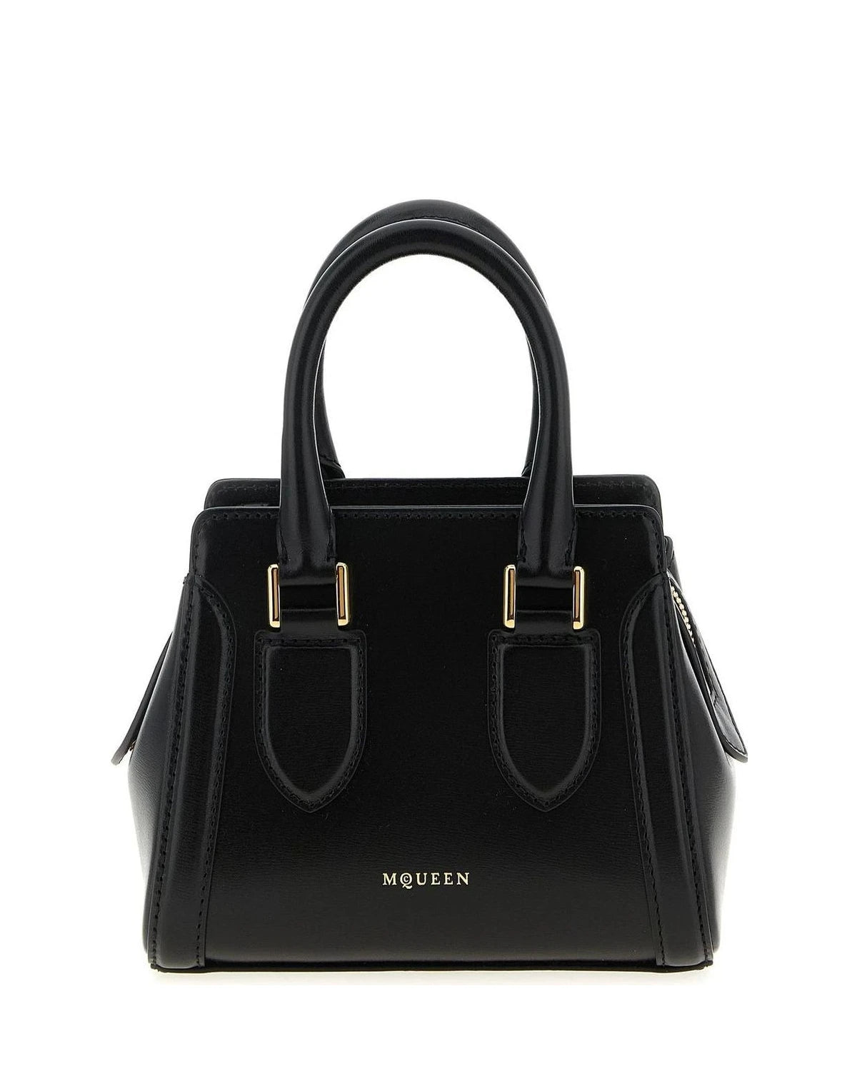 Alexander McQueen Satchel Bag in black, Calfskin Leather