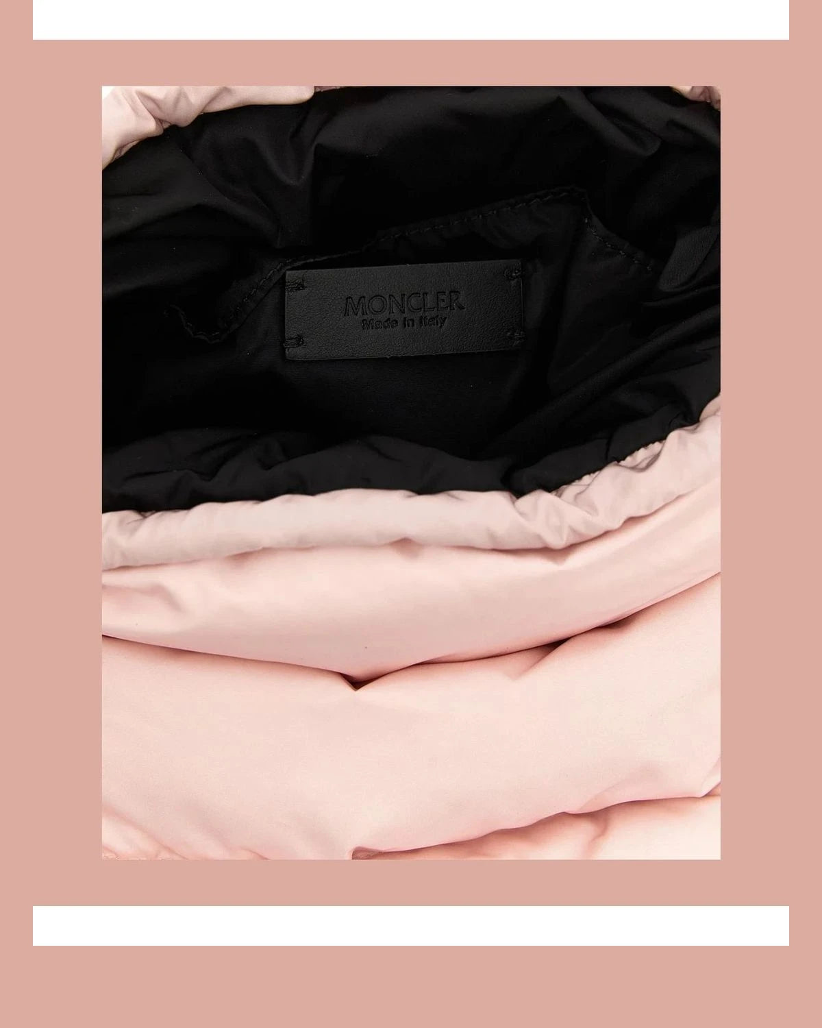 Moncler Bucket Bag in pink, Polyamide — view 4