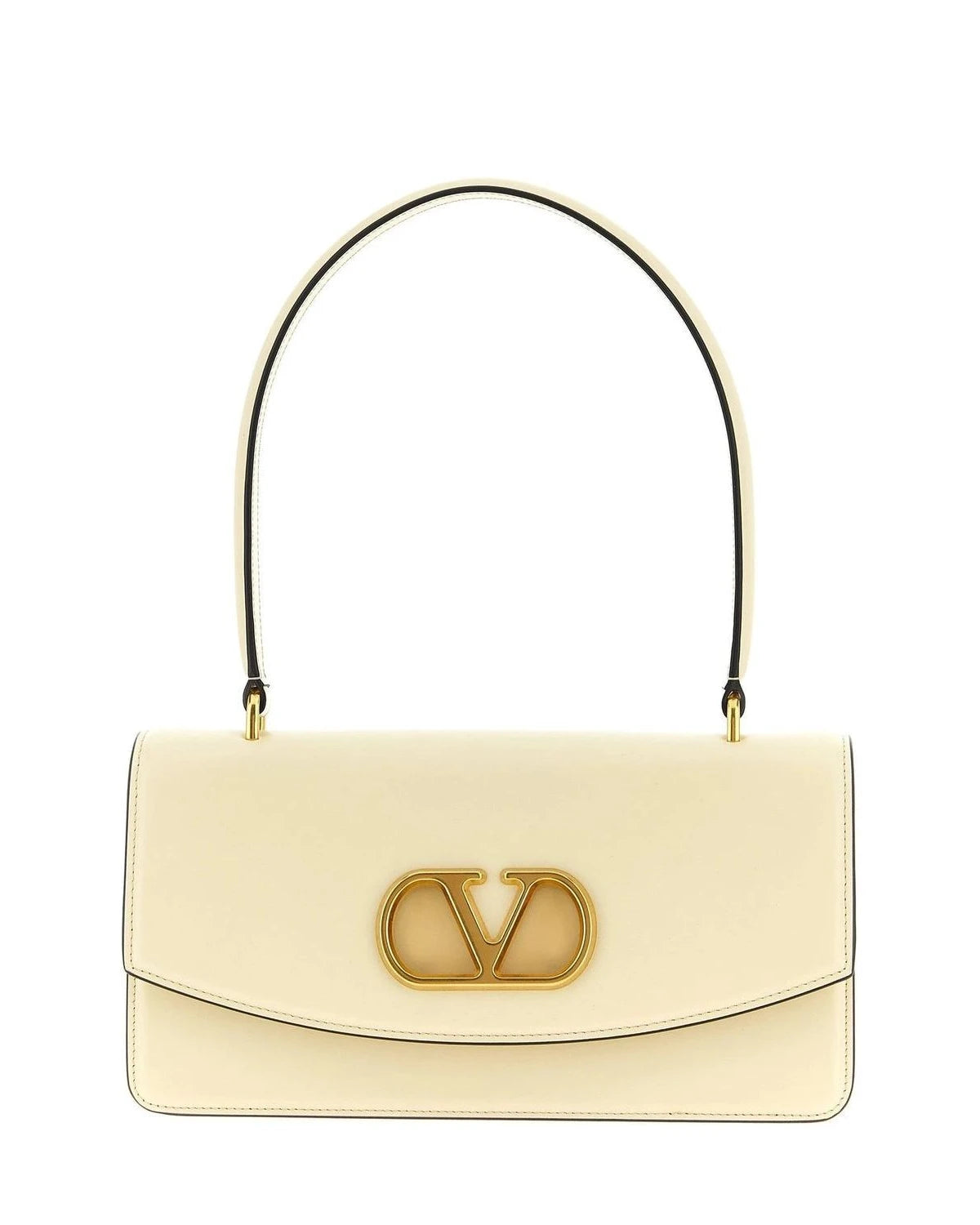 Valentino Garavani Shoulder Bag in white, Calfskin Leather