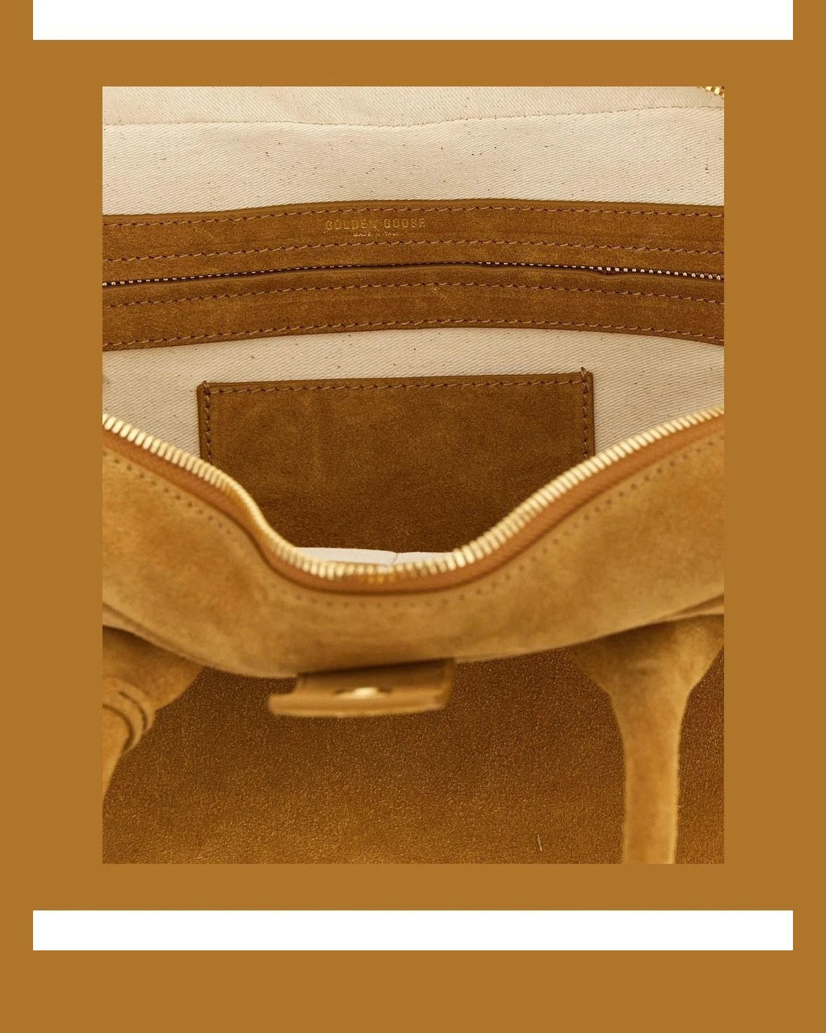 Golden Goose Satchel Bag in beige, Cow Leather — view 4