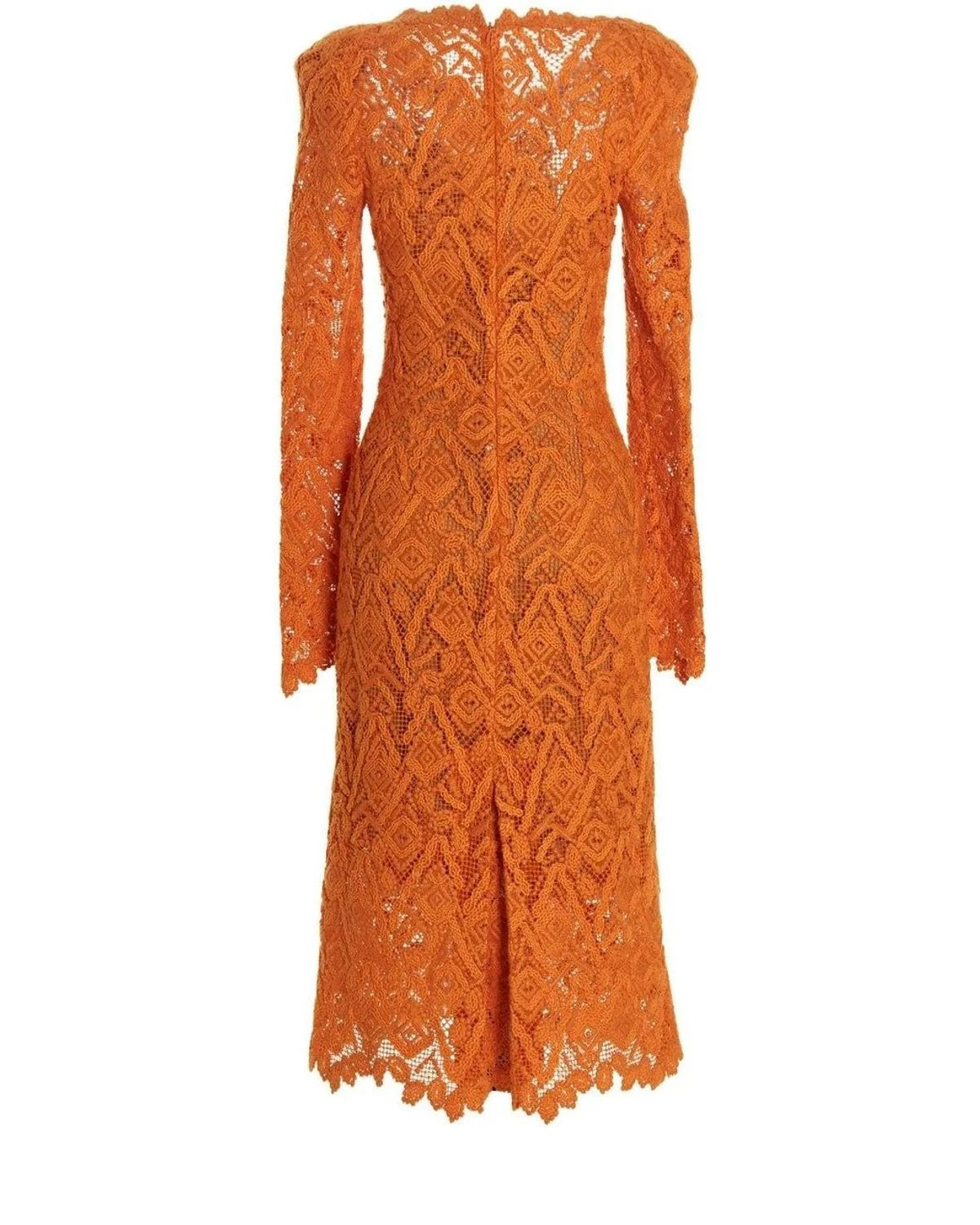 Ermanno Scervino Dresse in orange, Wool — view 2