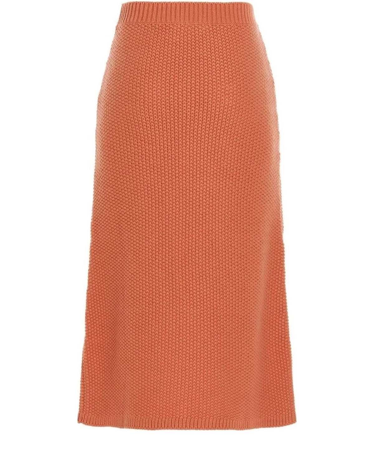 Chloé Skirt in orange, Cashmere — view 2