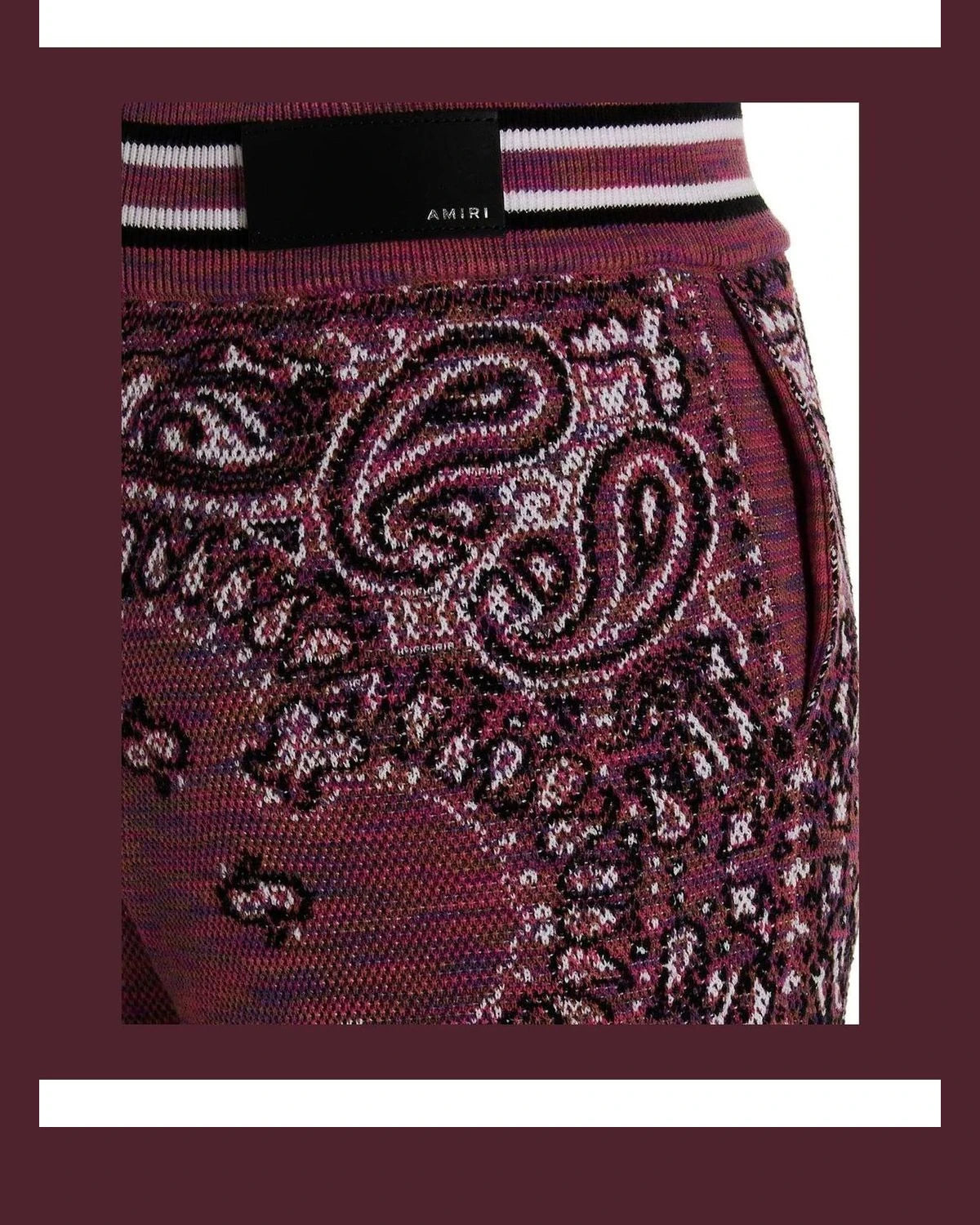 Amiri Jogger in purple, Cotton — view 4