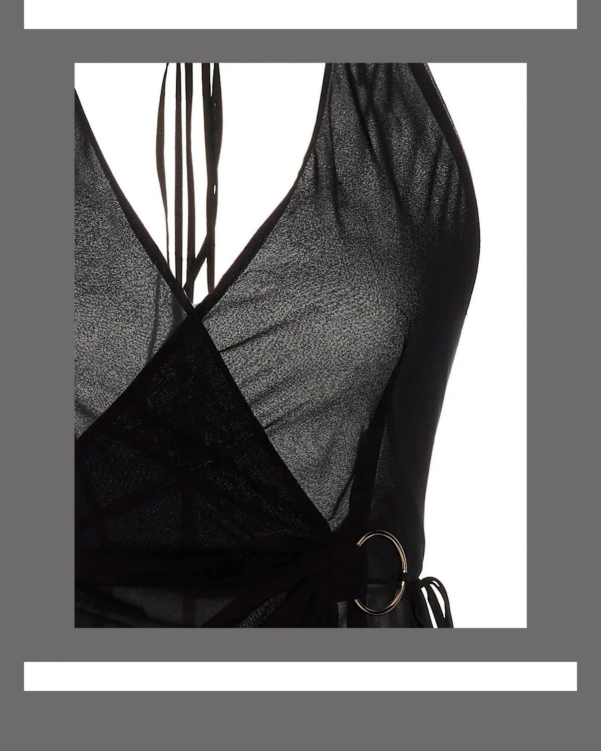 Louisa Ballou Dresse in black, Silk — view 3