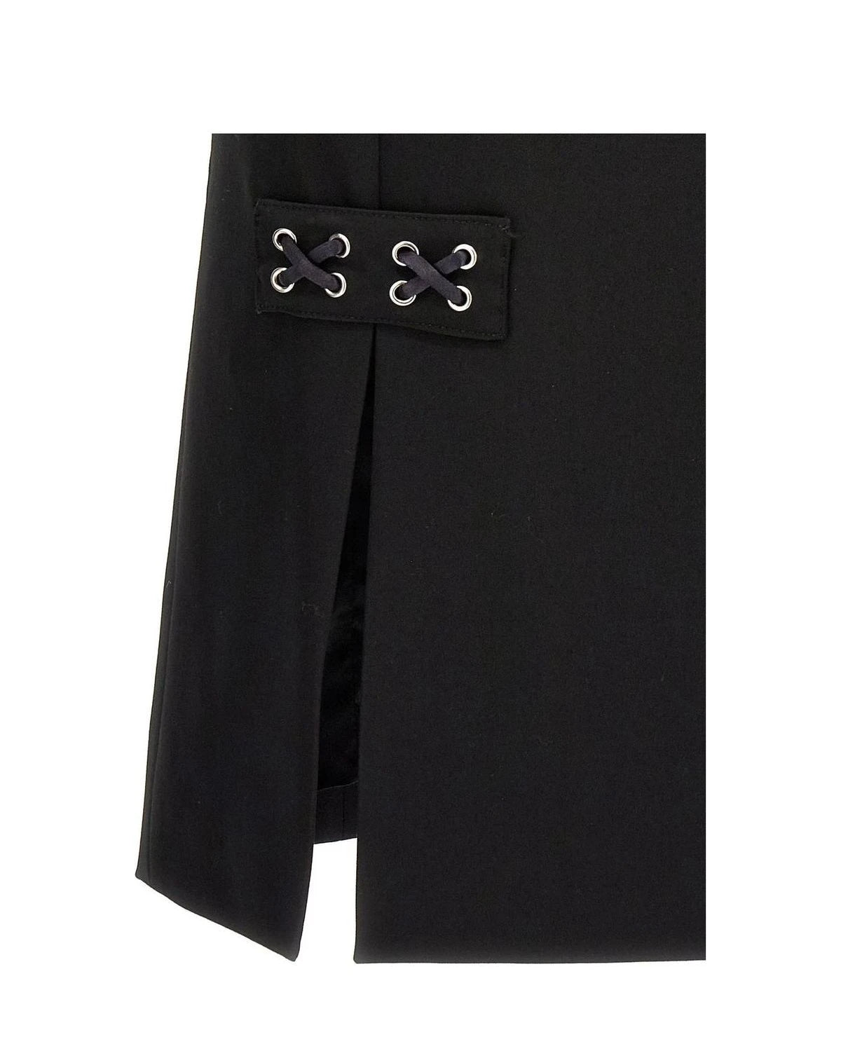 Alessandra Rich Skirt in black, Wool — view 4