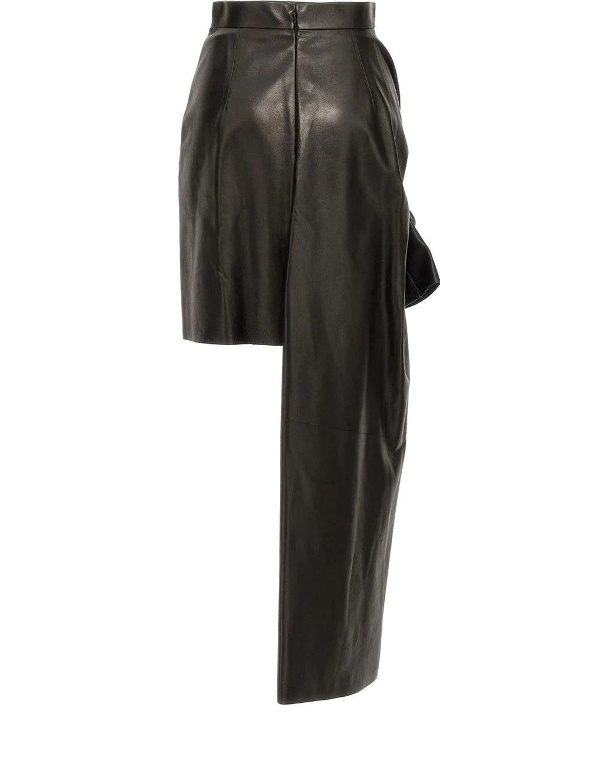 Alexander McQueen Skirt in black, Lamb Leather — view 2