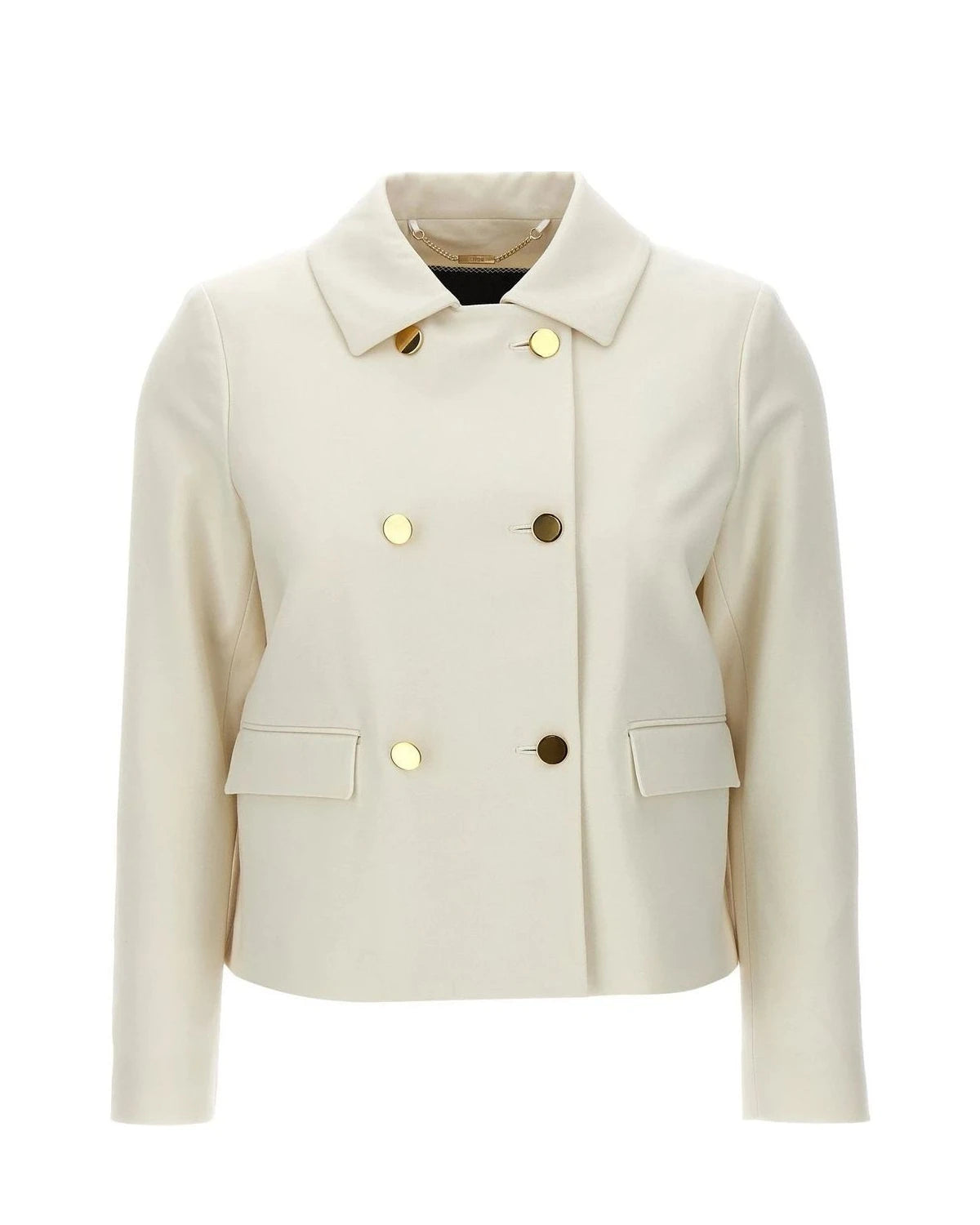 Kiton Bolero Jacket in white, Virgin Wool