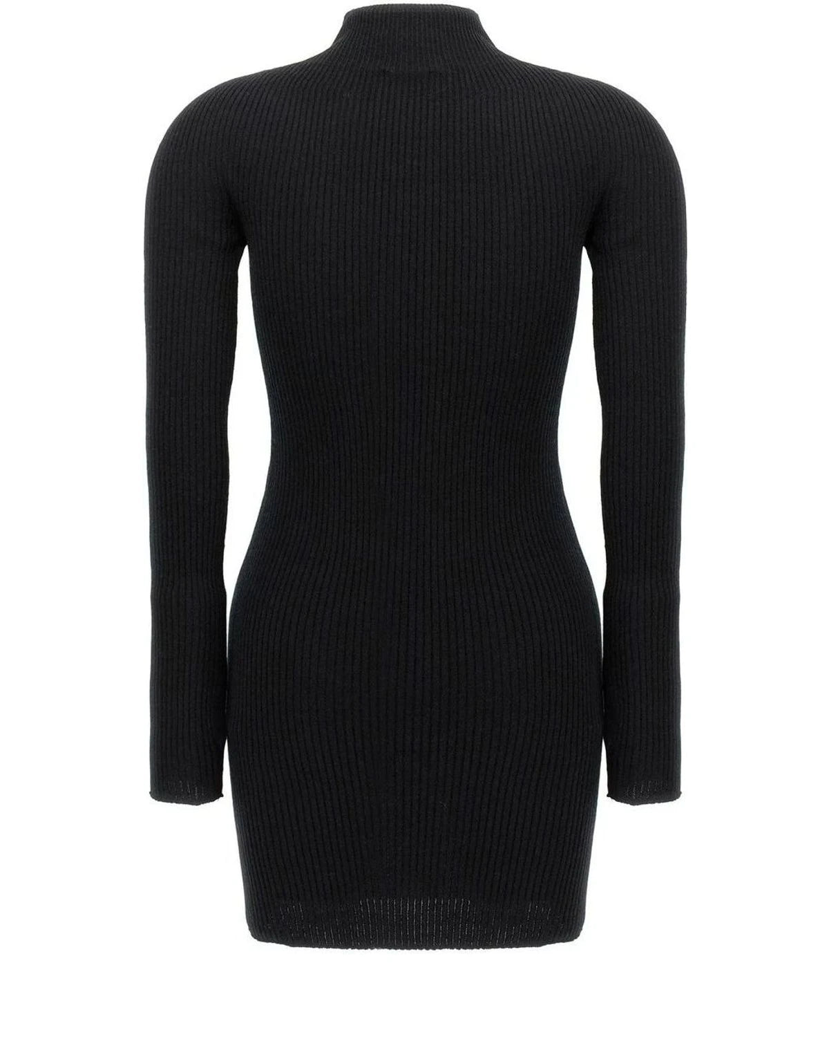 Courrèges Dresse in black, Cotton — view 2