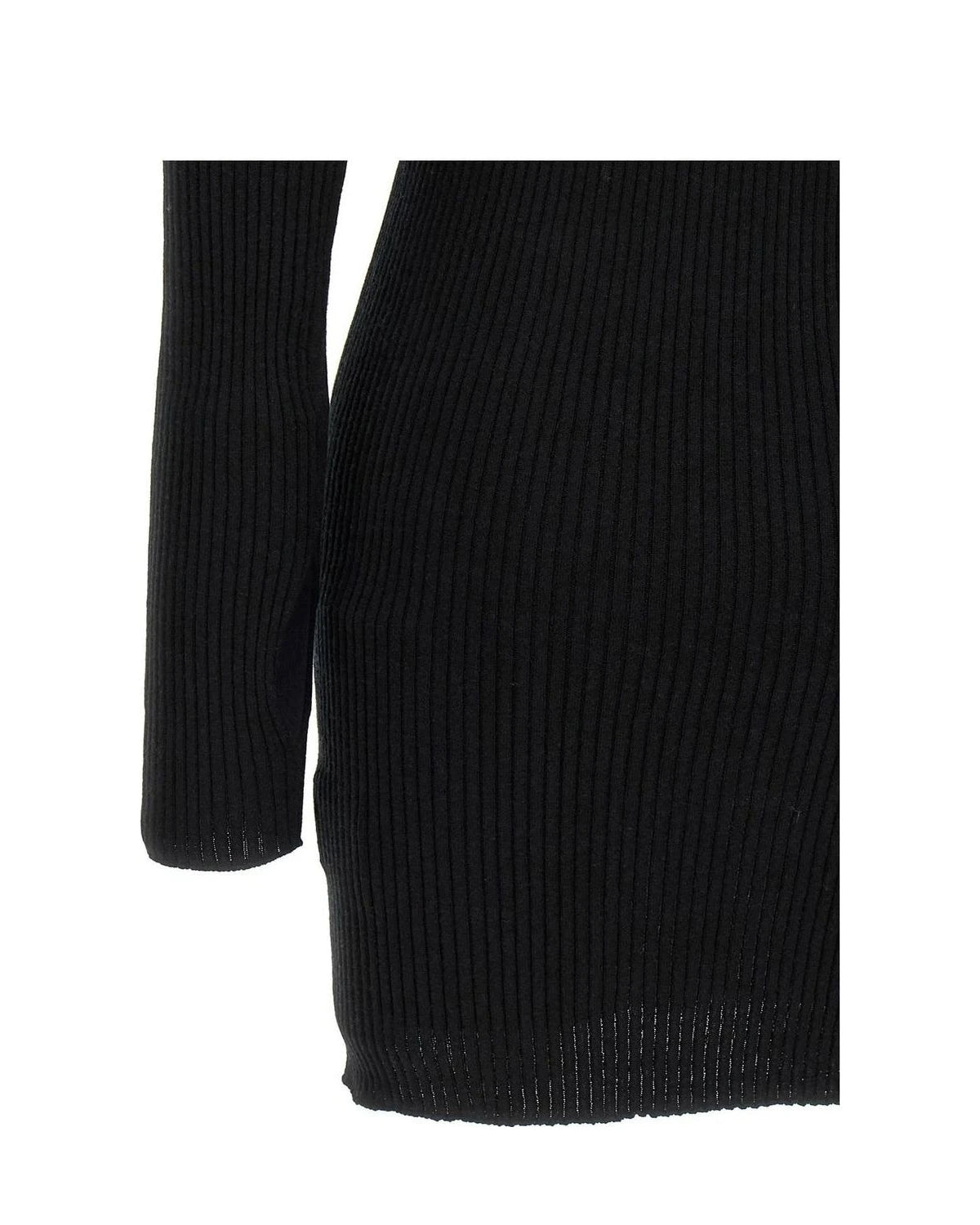 Courrèges Dresse in black, Cotton — view 4