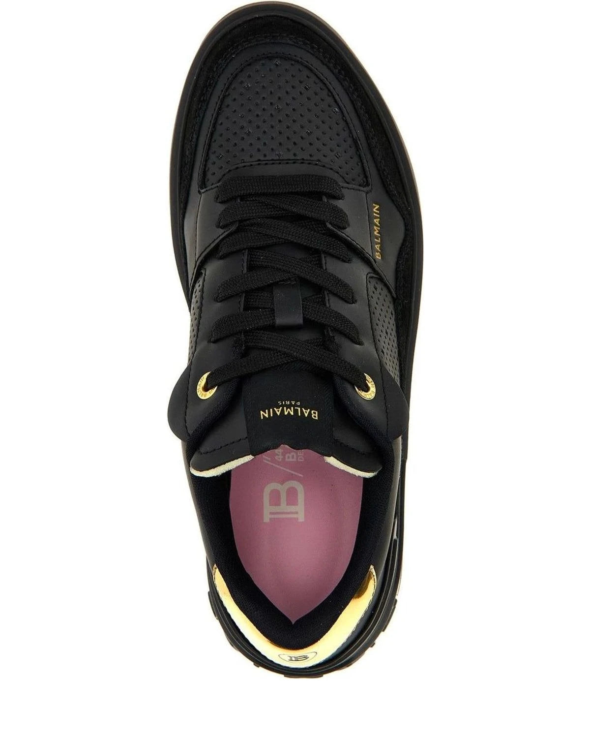 Balmain Sneakers in black, Calfskin Leather — view 4