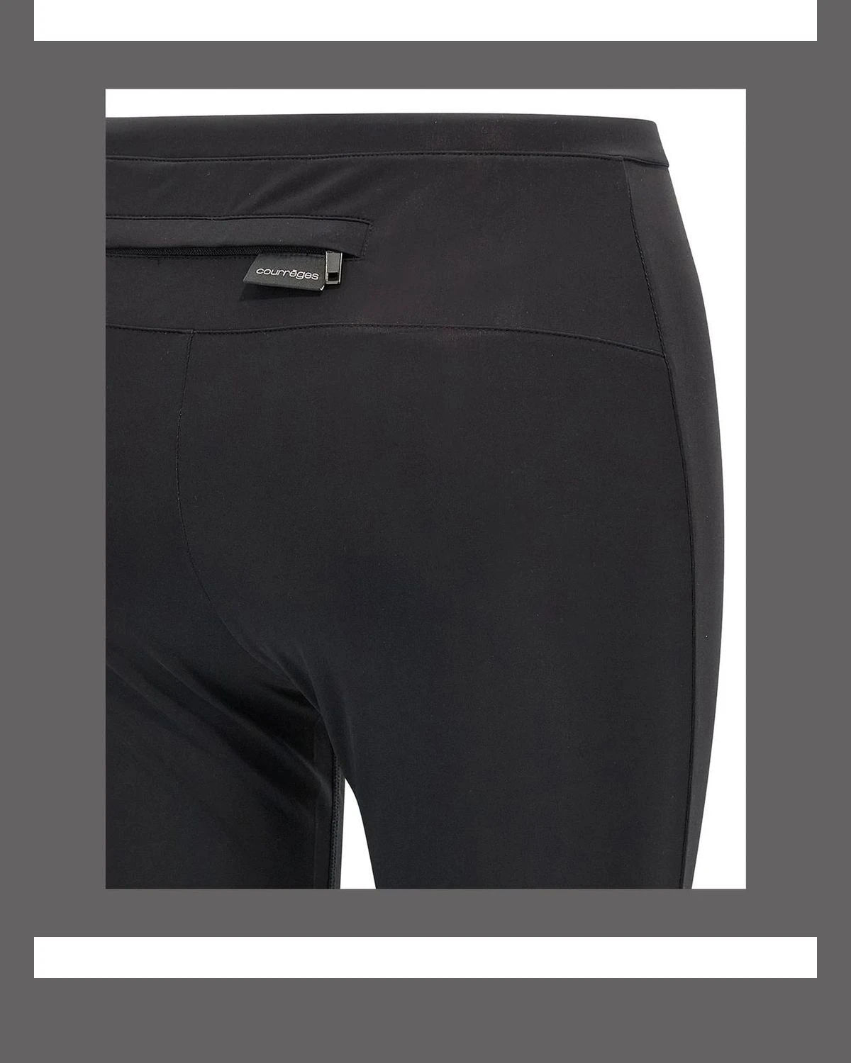 Courrèges Legging in black, Polyamide — view 4