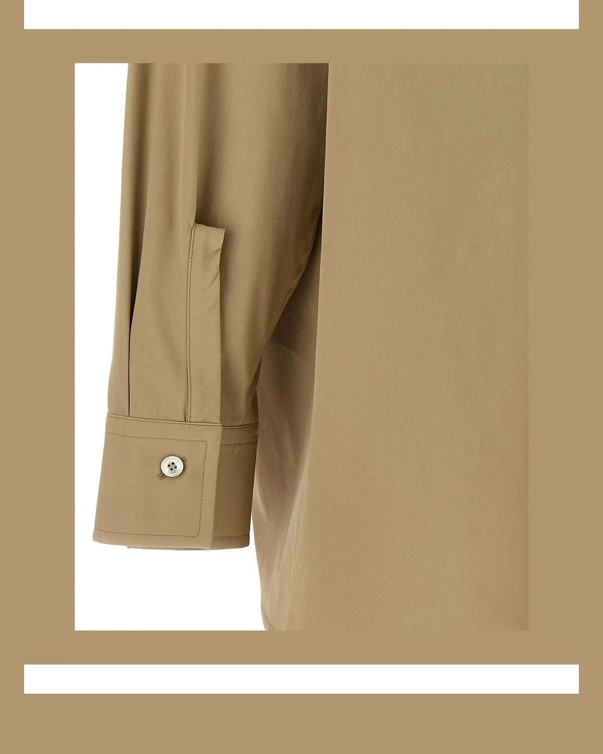 Ferragamo Dress Shirt in beige, Cotton — view 4