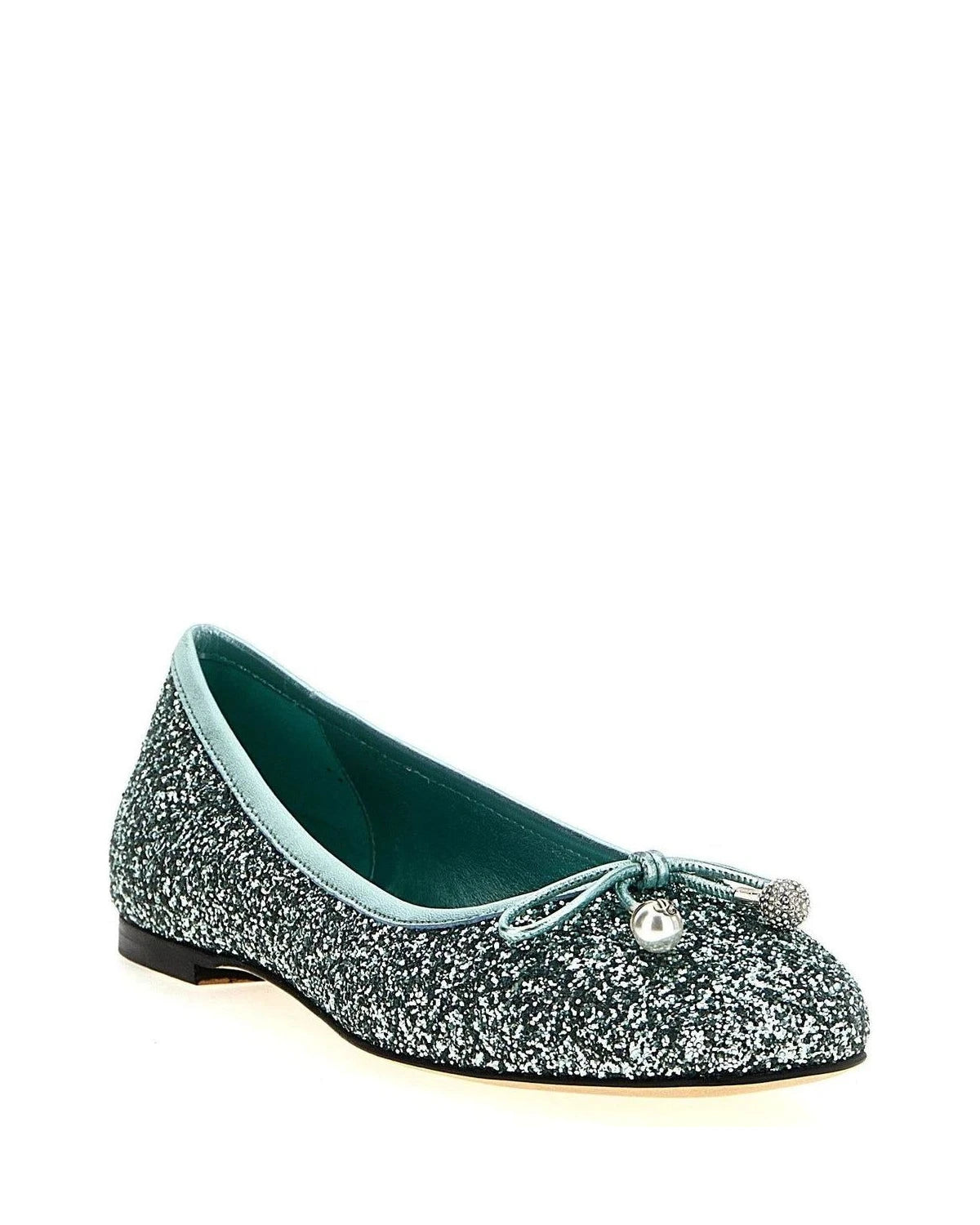 Jimmy Choo Flats in silver — view 2