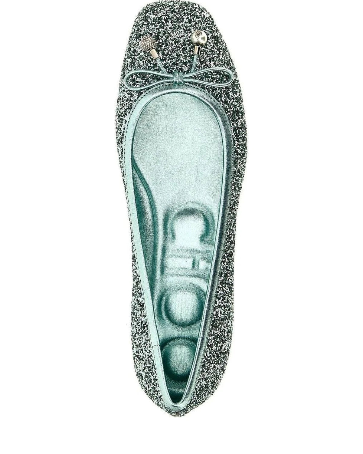 Jimmy Choo Flats in silver — view 4