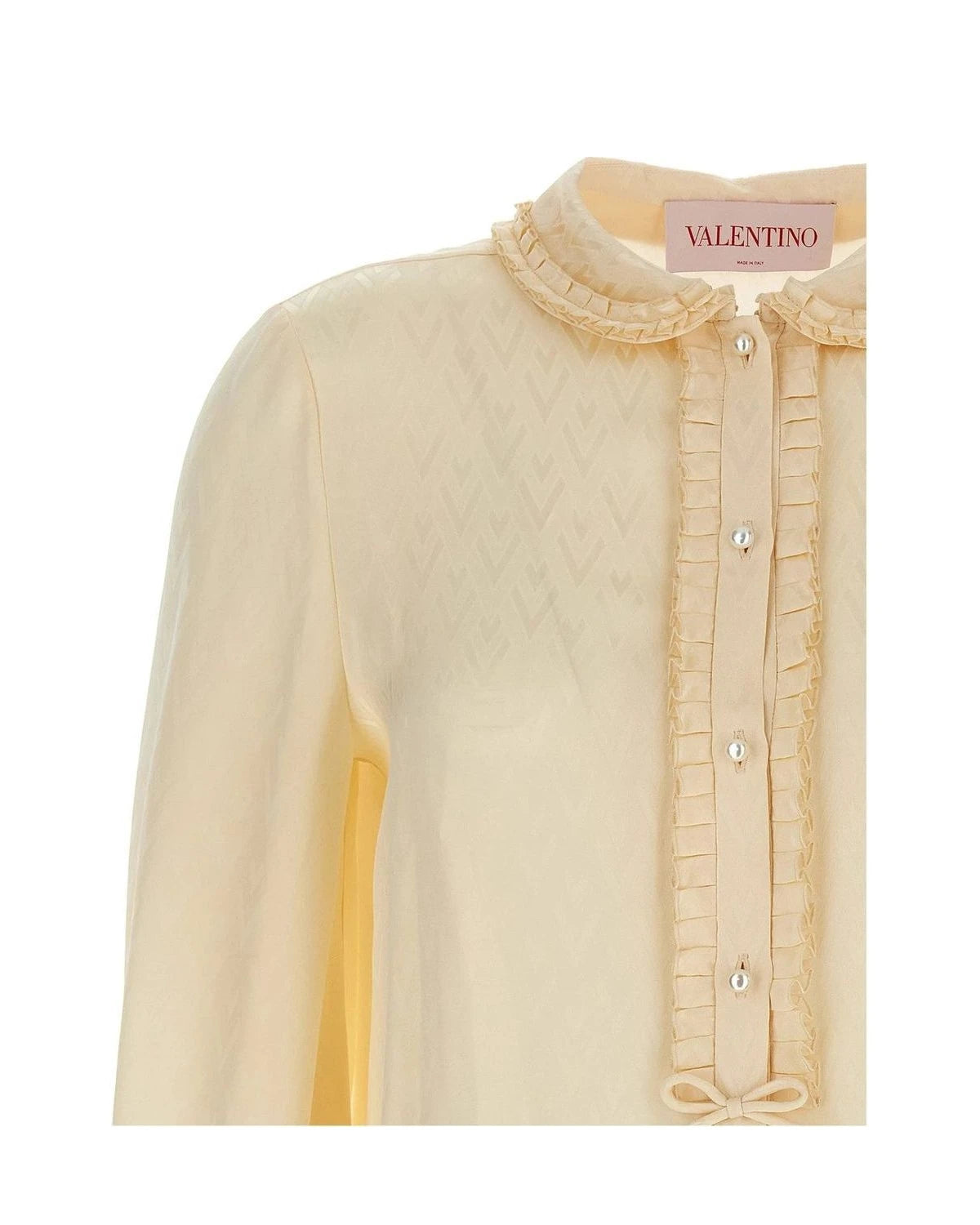Valentino Garavani Blouse in beige, Silk — view 3