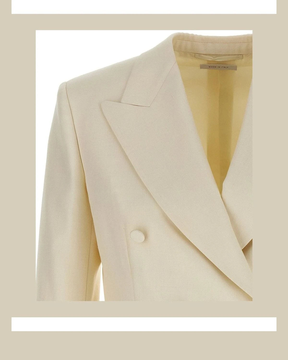 Brioni Blazer in white, Wool — view 3