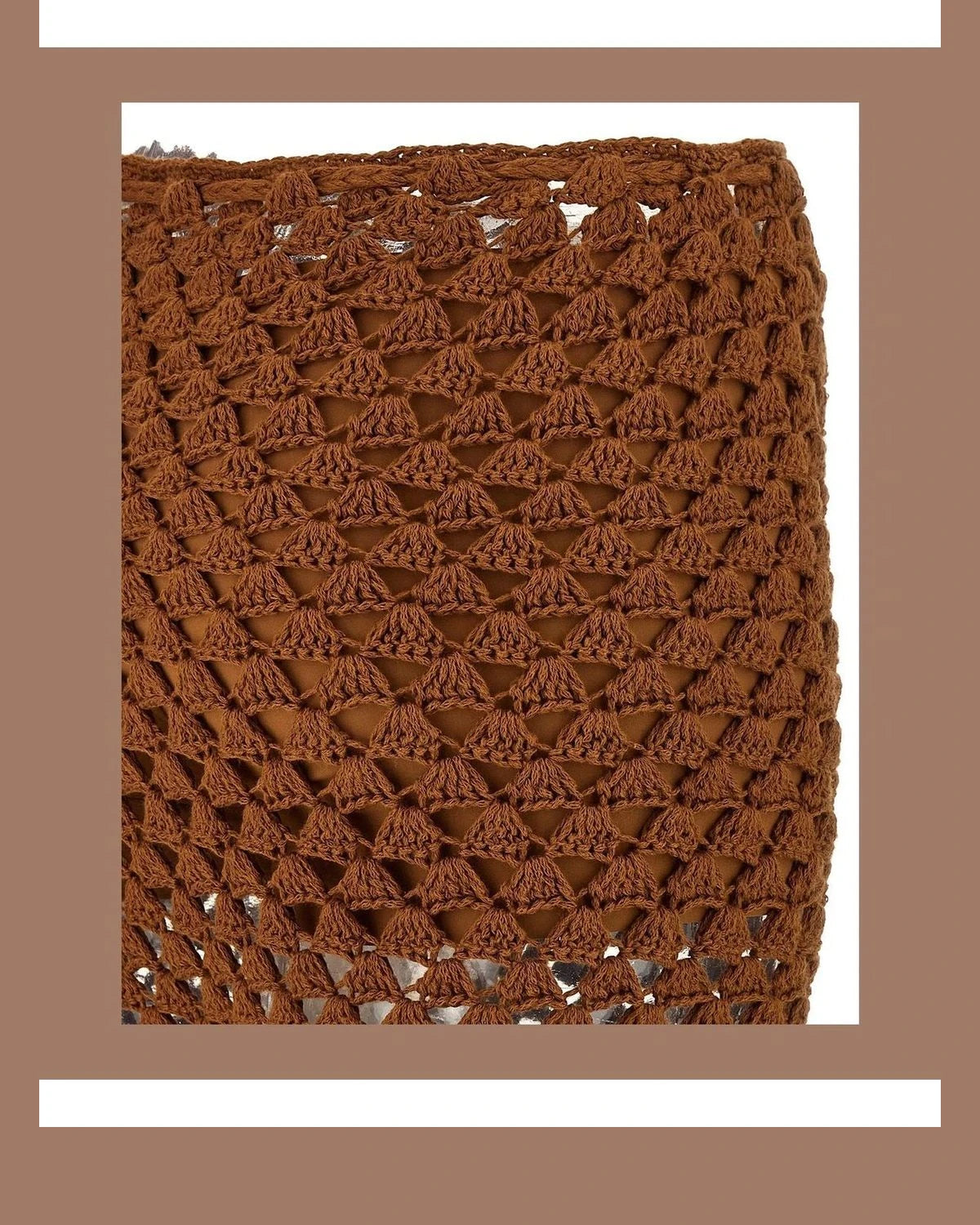 Ermanno Scervino Palazzo Pant in brown, Cotton — view 4