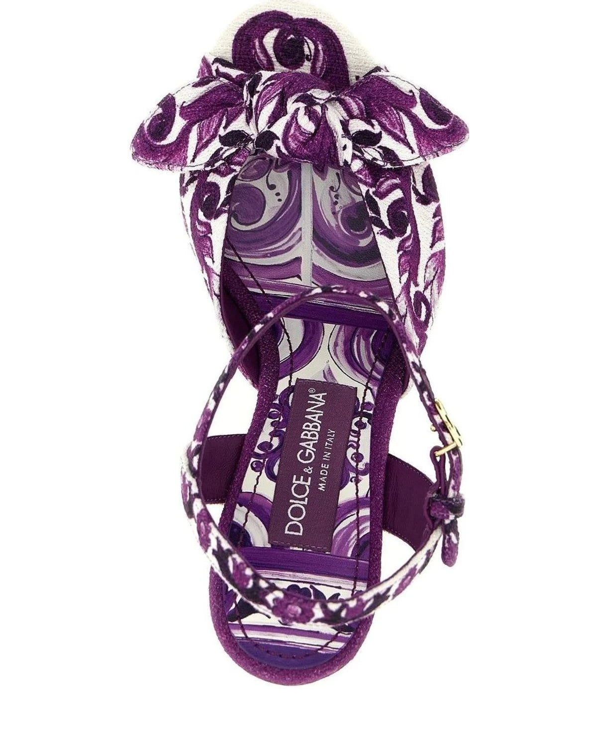 Dolce & Gabbana Heels in purple, Cotton — view 4