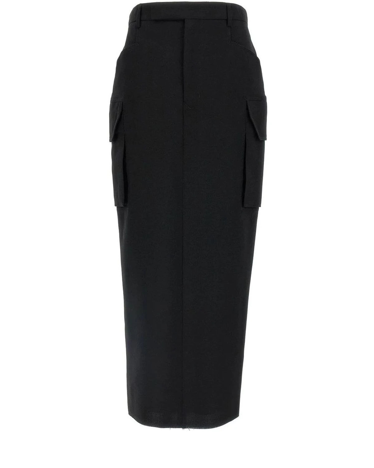 Rick Owens Skirt in black, Wool