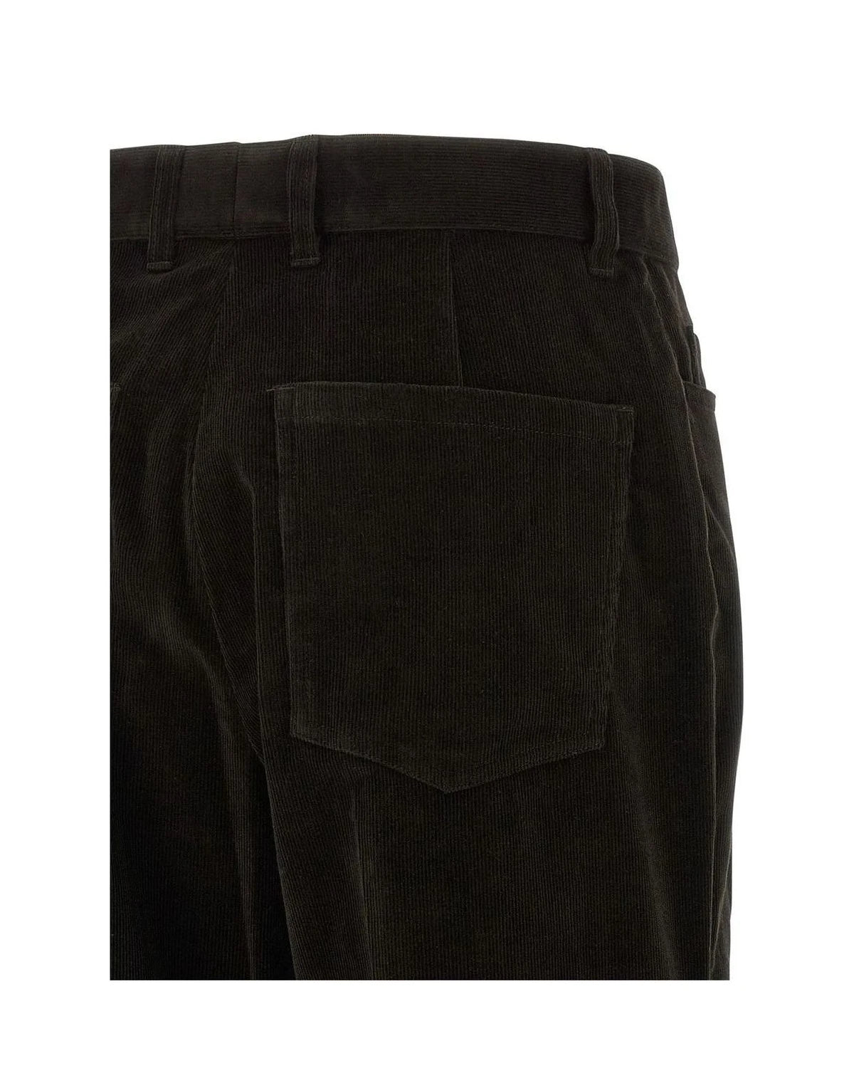 Ferragamo Palazzo Pant in brown, Cotton — view 4