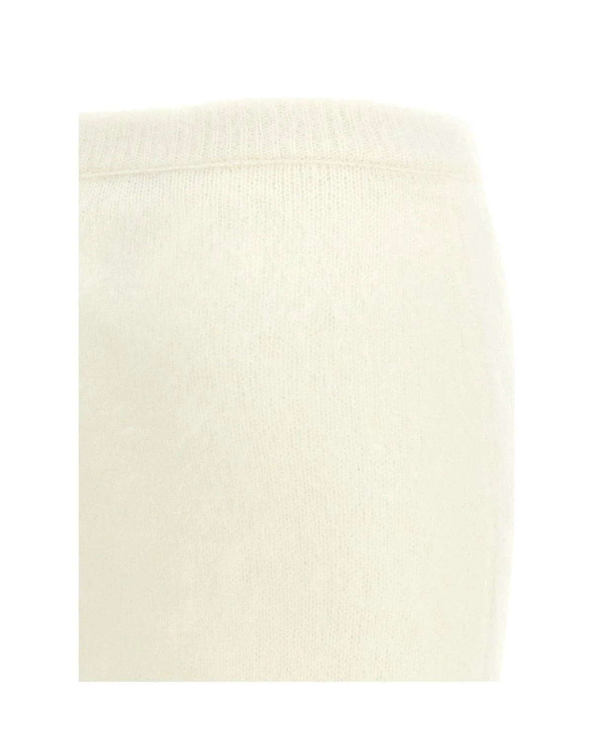 Alessandra Rich Skirt in white, Mohair — view 4