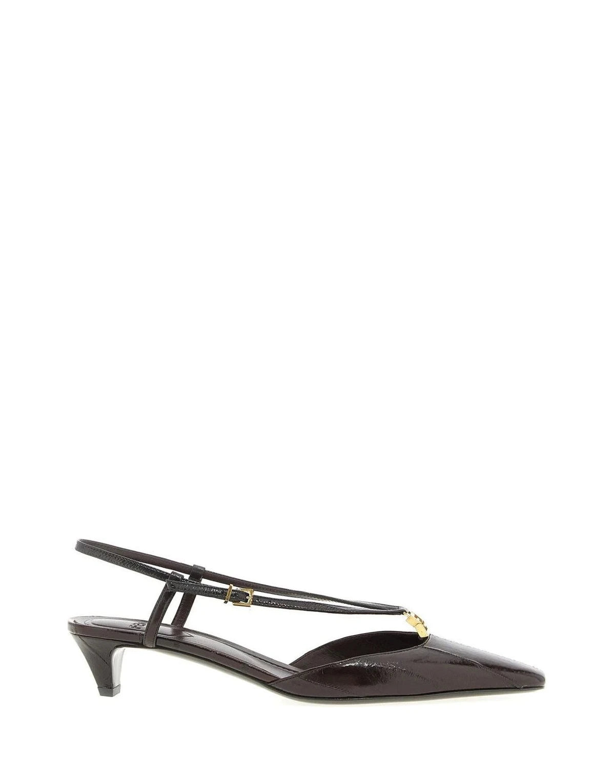 Fendi Heels in brown, Lamb Leather
