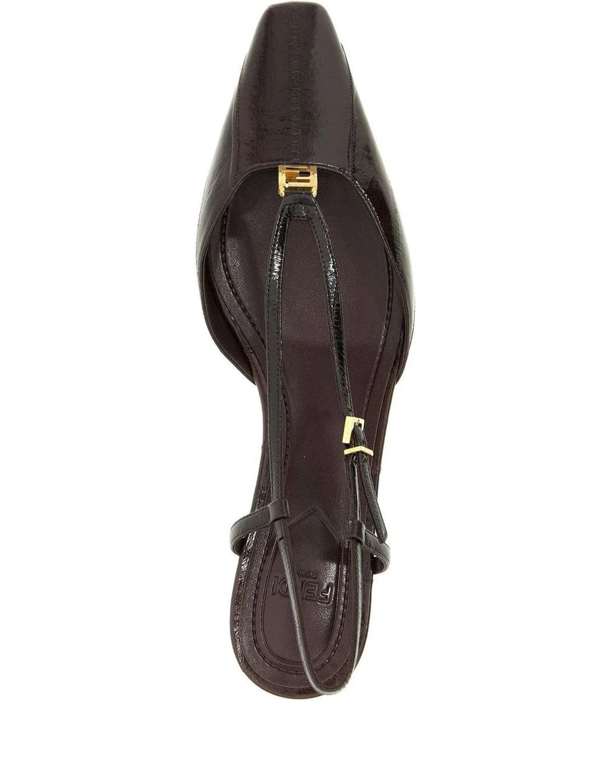 Fendi Heels in brown, Lamb Leather โ view 4