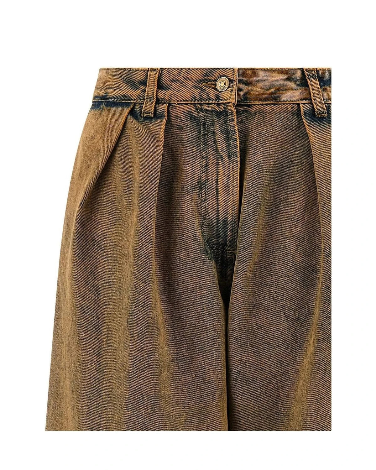 Alanui Jean in brown, Cotton — view 3