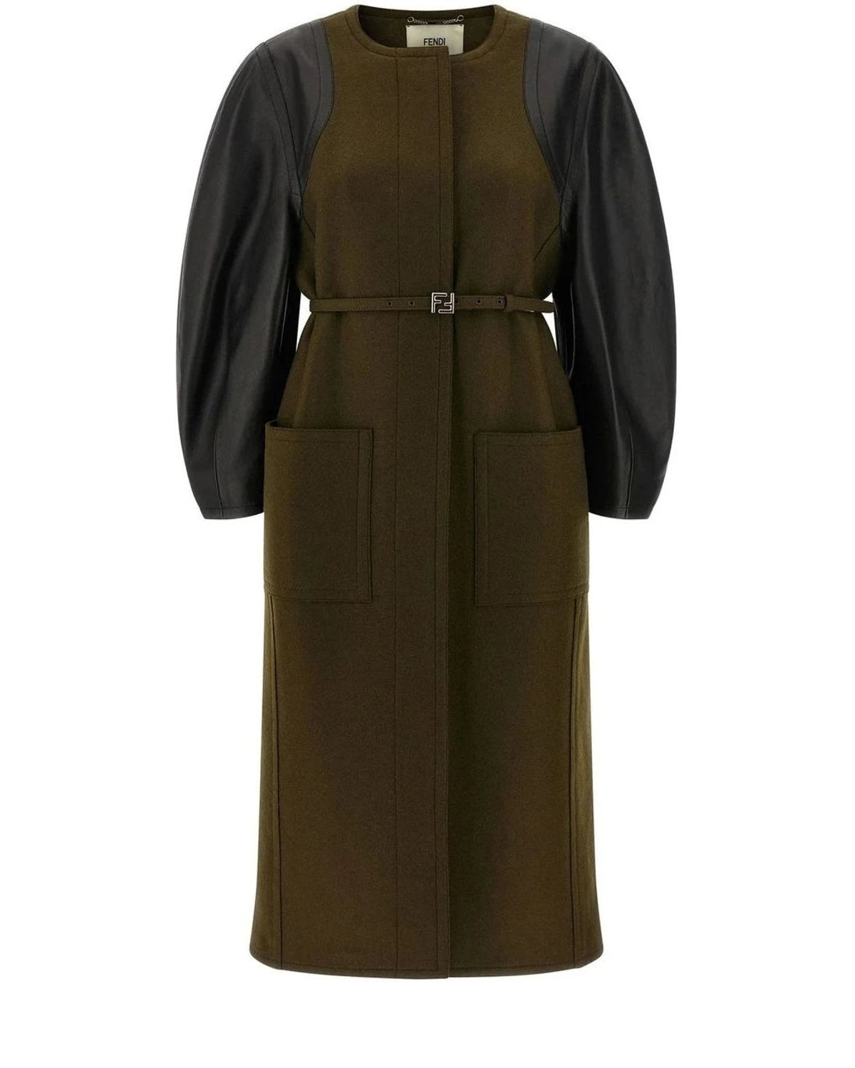 Fendi Overcoat in brown, Viscose