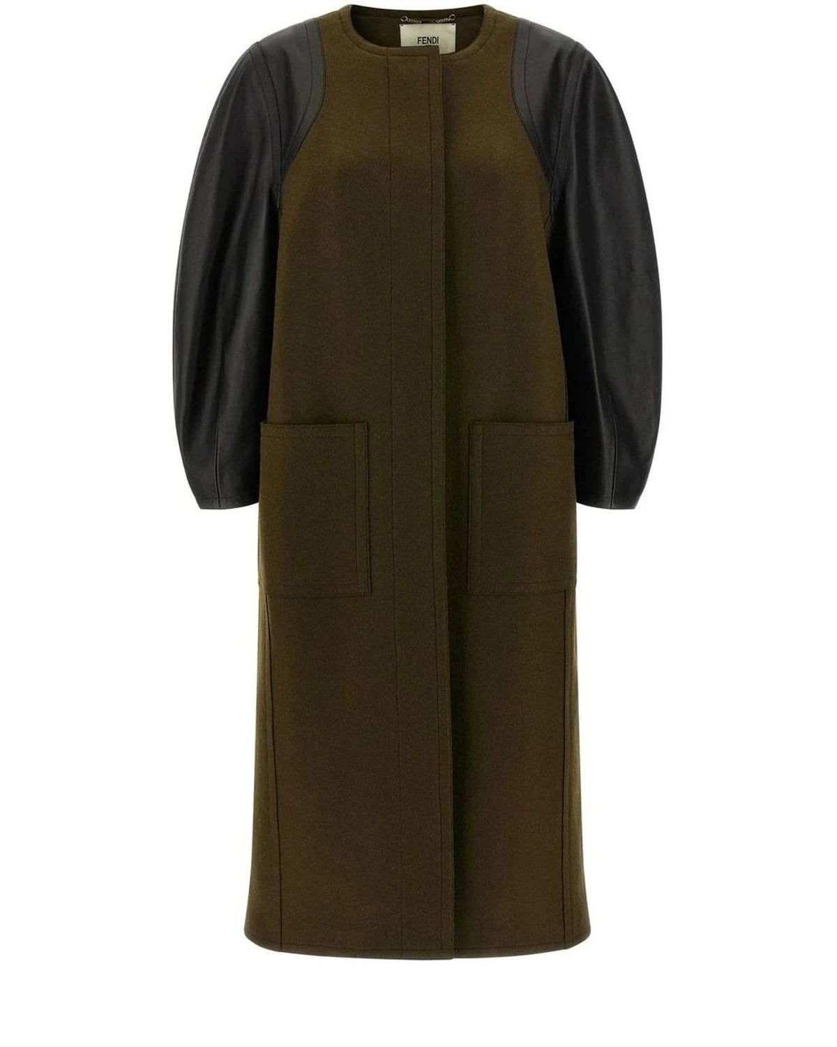 Fendi Overcoat in brown, Viscose — view 2