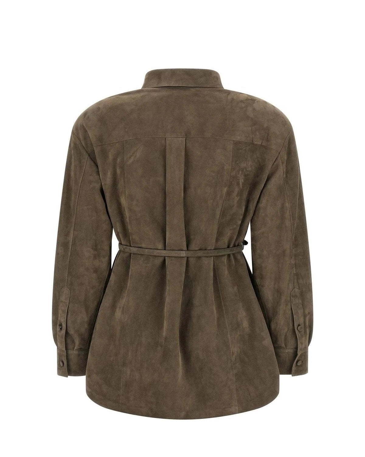 Fendi Blouse in gray, Lamb Leather — view 2