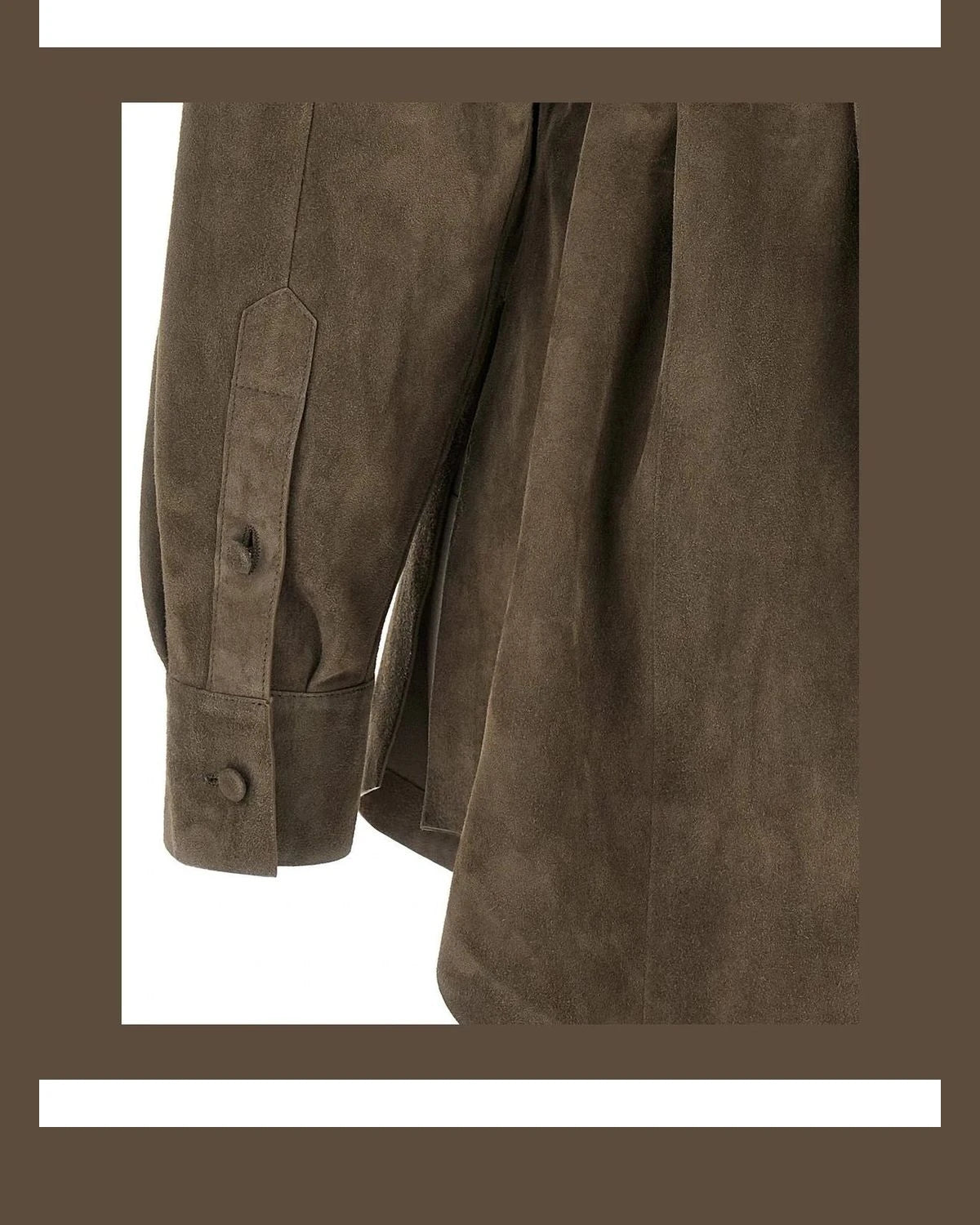 Fendi Blouse in gray, Lamb Leather — view 4