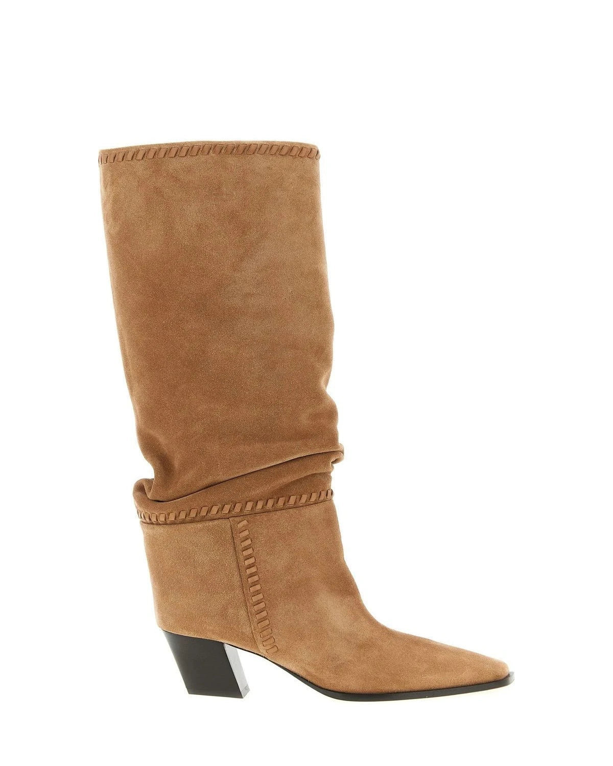 Jimmy Choo Knee High Boots in beige, Leather