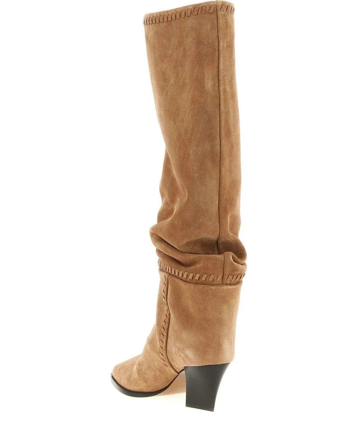 Jimmy Choo Knee High Boots in beige, Leather — view 3