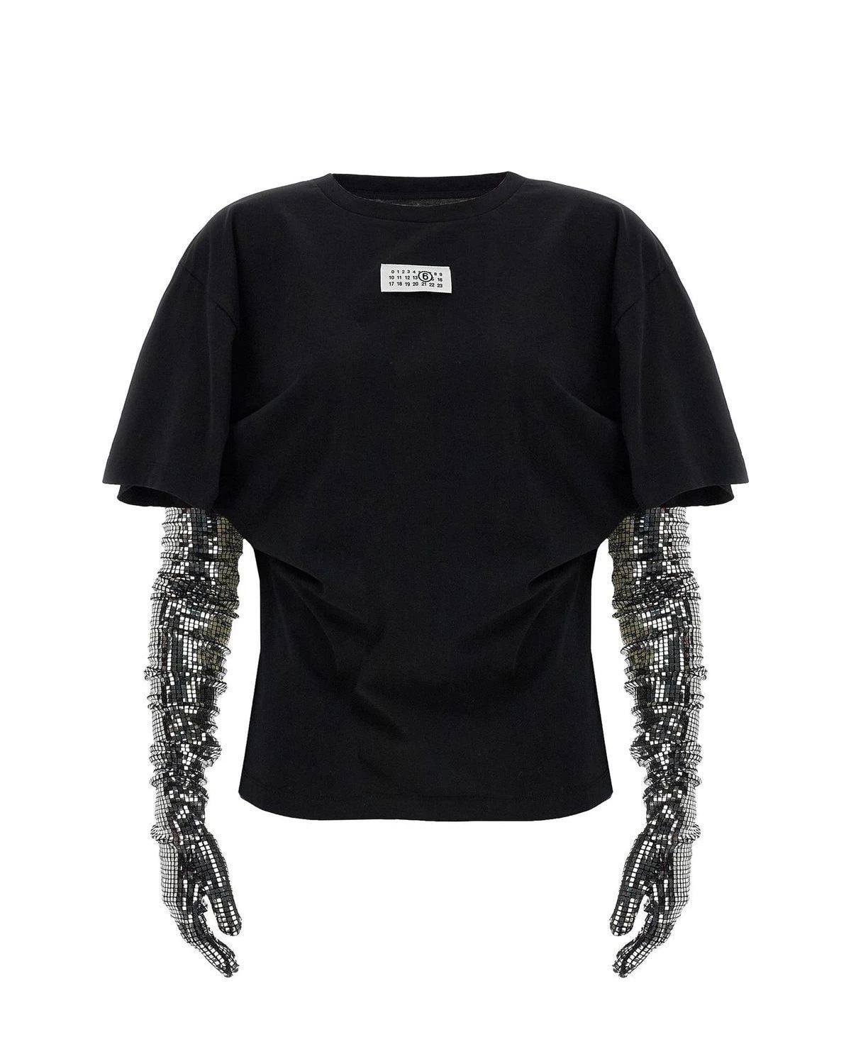 MM6 Maison Margiela T-Shirt in black, Cotton — view 2